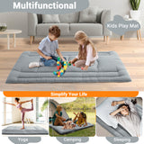 Garvee Futon Mattress Twin Size Japanese Floor Mattress Foldable Tatami Mat Light Grey for Dorm House Guest - Light Grey