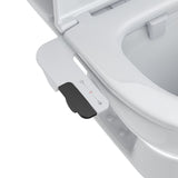 Garvee Bidet Attachments Ultra Slim Non-Electric Dual Nozzle Fresh Cold Water Adjustable Pressure Black for Toilet - Black