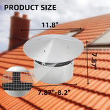 Garvee 6 in Round Stainless Steel Chimney Cap - Cone Top with Screen, Fireplace Exhaust & Roof Rain Cap, Exterior Stove Pipe, Easy Install