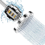 Garvee Filtered Shower Head Set High Pressure 20 Stage Filter for Hard Water Removal Tool Free Installation Chrome - Chrome