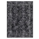 Garvee Modern Geometric Washable Area Rug – Low Pile, Non-Slip, Spot Resistant Carpet for Living Room, Bedroom, Dining Room – Soft Accent Mat, Collapsible, Farmhouse Decor – Black, 10x13ft (305x396cm)
