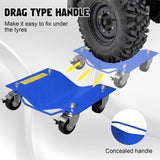 Garvee Car Dollies Set Heavy Duty Vehicle Wheel Dolly for Garage Moving, 6000 LBS Capacity, Blue, 4 Pack