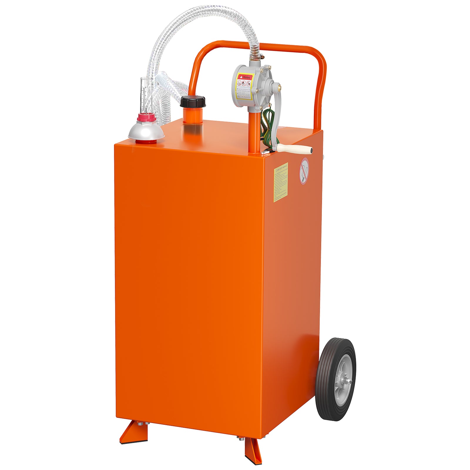 Garvee Fuel Transfer Tank with Pump 40 Gallon Orange for Cars Lawn Mowers ATVs Boats