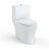 Garvee One Piece Toilet Elongated Dual Flush ADA Comfortable Seat Height Quiet Modern Top Flush White