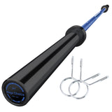 Garvee GaveeLife 7FT Olympic Barbell, Weight Bar For Weightlifting And Powerlifting, 45lb, 700lb Capacity, Copper Sleeves, 2” Standard Weights, Black - Blue