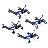 Garvee Car Wheel Dolly Jack Set 6000LBS Capacity Hydraulic Tire Jack Twin Rollers Heavy Duty Foot Pedal Auto Repair Moving Set of 4 - Blue