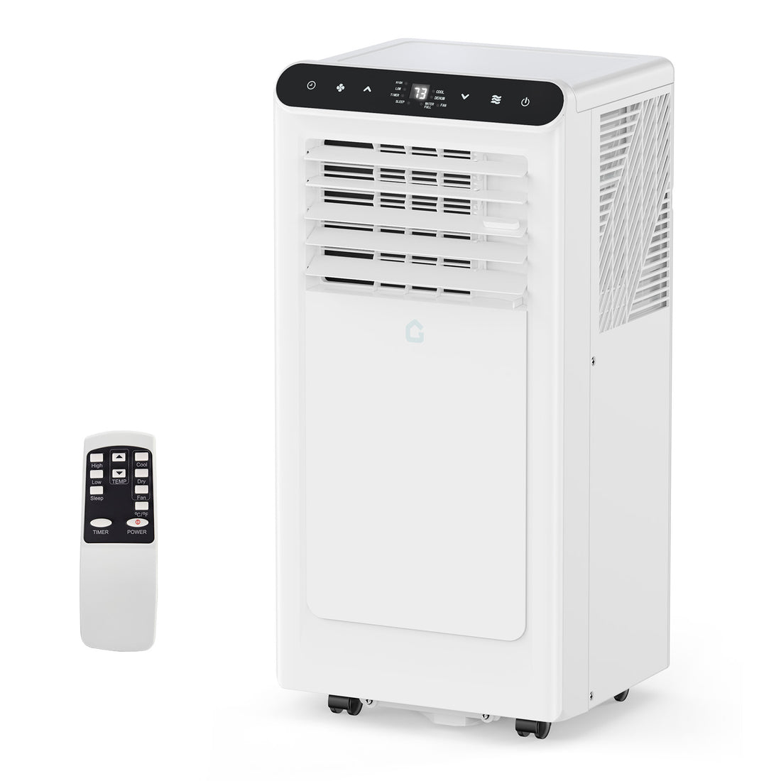 Garvee 8000 BTU Portable Air Conditioners Cool Up to 350 Sq.Ft,3 IN 1 Portable Ac Unit with Remote Control/LED Display/24Hrs Timer/Window Installation Kit & Low Noise for Home/Hotel/Office - Black Top