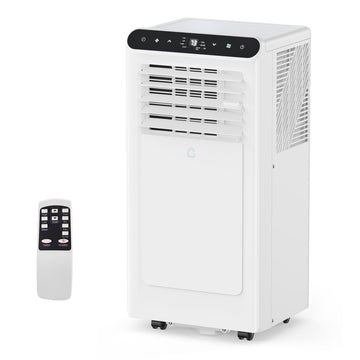 Garvee 8000 BTU Portable Air Conditioners Cool Up to 350 Sq.Ft,3 IN 1 Portable Ac Unit with Remote Control/LED Display/24Hrs Timer/Window Installation Kit & Low Noise for Home/Hotel/Office - Black Top