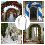Garvee Metal Garden Arch Trellis for Climbing Plants, Outdoor Wedding Arch Frame, Black, 60.23"W x 15.74"D x 86.61"H