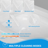 Garvee Toilet with Bidet Built-in for Bathroom, Elongated, Foot Sensor, Warm Water, Air Dryer, Digital Display