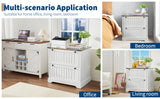 Garvee Farmhouse Lateral File Cabinet With 2 Large Drawers For Home Office 30" Wood Storage Cabinet
