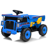 Garvee Ride - P Series: 12V Kids Ride On Dump Truck Electric Car Toy with Remote Control, Auto Dump Bed & Shovel, Dual 30W Motors, Durable Plastic, LED Lights, Music, Blue, Outdoor Play - Blue