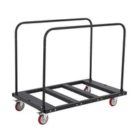 Garvee 1800 lbs Heavy Duty Folding Table Cart – Adjustable Frame, 5" PU Swivel Locking Wheels, Table Dolly & Drywall Panel Cart – Ideal for Hotels, Events, Warehouses, Parties – Black