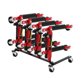 Garvee Car Dolly Storage Rack Heavy-Duty 4-Wheel Dolly Holder With 360° Swivel Casters For Garage & Auto Shop Universal Fit Standard Dollies