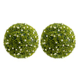 Garvee 20.5 Inch Large Artificial Topiary Balls Set of 2 with Hanging Chains for Indoor and Outdoor Patio Garden Wedding Home Decor Green