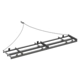 Garvee 8FT Drag Harrow for ATV Tractor UTV, Heavy-Duty Steel, Adjustable Width, 6FT Chain Link, Tow Behind Landscape Rake, Yard Field Driveway - Gray