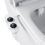 Garvee Bidet Attachment for Toilet Non-Electric Dual Nozzle Adjustable Pressure Control Black - Black