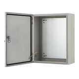 Garvee NEMA 4X/IP66 Stainless Steel Outdoor Electrical Junction Box, 20" x 12" x 10" – Weatherproof & Dustproof, Lockable Metal Enclosure with Mounting Plate and 2 Keys, Wall-Mounted for Indoor & Outdoor Tool Storage, Ash White (Suzhou) - Ash White (Suzhou)