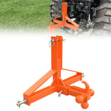 Garvee 3 Point Hitch Receiver Category 1 Tractor 2 in Receiver Heavy Duty Trailer Hitch Kubota Compatible - Orange