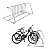 Garvee Double Side 12 Bike Floor Rack 71 Inch Length Freestanding Bicycle Parking Stand Heavy Duty Steel For Garages Streets Yards Grey - Grey