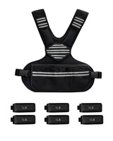 Garvee Adjustable Wearable Weights 4-10 LB Weighted Vest for Women, Neoprene, Outdoor Fitness, Black