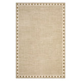 Garvee Modern Washable Area Rug with Non-Slip TPR Backing – Soft Low-Pile Textured Carpet for Living Room, Bedroom & Dining Room – Apricot, 8x10 ft - Border|Light Brown