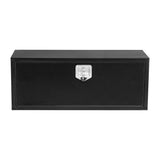 Garvee 30'' Underbody Truck Box Steel Storage Tool Box with Lock for Pickup, Truck Bed, RV, Trailer, 30x18x18, Black - Black