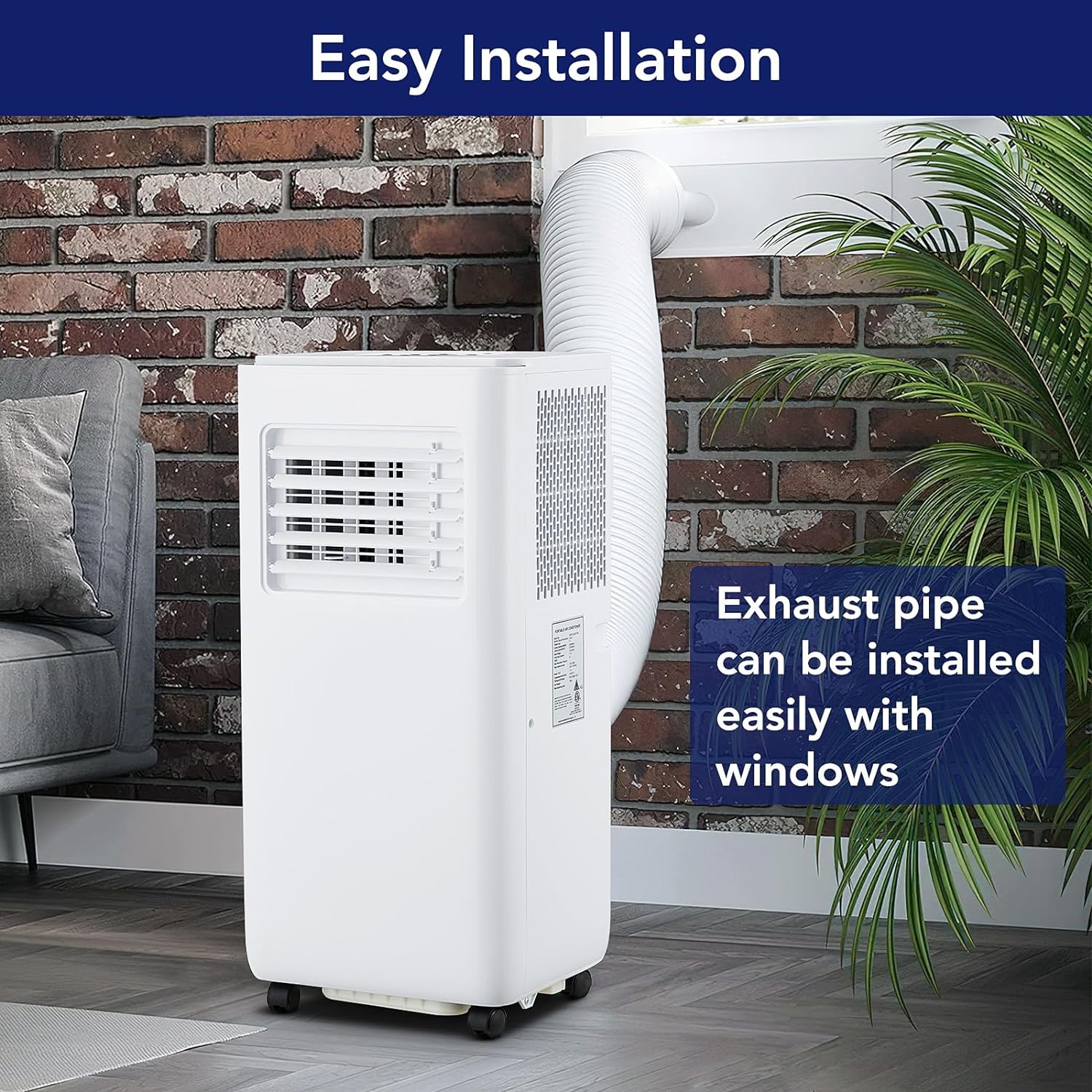 Garvee 10000 BTU Portable Air Conditioner, Indoor AC Unit with Remote Control, Built in Dehumidifier & Fan & Sleep Mode, 24H Timer, Portable AC for Room, Office