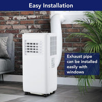 Garvee 10000 BTU Portable Air Conditioner, Indoor AC Unit with Remote Control, Built in Dehumidifier & Fan & Sleep Mode, 24H Timer, Portable AC for Room, Office