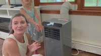 Garvee 10,000 BTU Portable Air Conditioner with Dehumidifier, Cooling, Fan 3-In-1, Drainage-Free Cooling, Cools Up to 450 Sq. Ft. with Remote Control, Gray