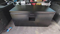 Garvee Black Steel Truck Bed Tool Box Trailer Tongue Box Truck Storage Organizer Tool Chest For Truck Bed RV Trailer 48x15x15 Black