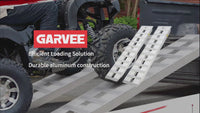Garvee 72x15 Inch Aluminum Trailer Ramps 6000lbs Aluminum Ramps with Hook Ends, Loading Ramps for ATV Truck Motorcycle Lawn Mower Snow Blower 2pcs