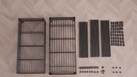 Garvee 59"W 4 Tier Heavy Duty Shelving, 880 LBS Capacity, Wire Shelving Unit, Metal Storage Shelves With Adjustable Shelves, L-Shaped Corner Rack For Kitchen Pantry Home & Commercial, 13.8"D X 59"W X 59.5"H