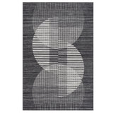 Garvee Contemporary Modern Area Rug – Soft Low Pile, Non-Slip, Washable Geometric Carpet for Living Room, Bedroom, Dining Room, Nursery, Office – Black – 10x13ft, USA Storage - Brown