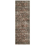 Garvee Vintage Distressed Floral Runner Rug - Washable, Mark Resistant, Non-Slip, Non-Shedding, Low Pile Carpet for Kitchen, Hallway, Laundry, Bedroom - Red, 2x6ft (61x183cm), USA Stock - Green