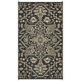 Garvee Reversible Outdoor Rug 9x18ft - Waterproof Plastic Straw Mat - UV Resistant, Collapsible, Portable, Easy to Clean - Patio, Deck, Camping, RV, Backyard - Black/Coffee, USA