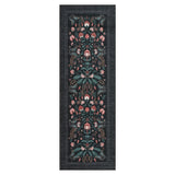 Garvee Washable Vintage Floral Runner Rug – Non-Slip, Low Pile Carpet with Botanical Butterfly Motif for Hallway, Laundry, Bedroom, Bathroom – Mark Resistant Accent, Black, Size: 2x6ft (61x183cm), USA - Green