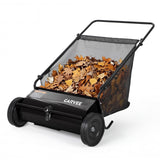 Garvee 26-Inch Heavy Duty Push Lawn Sweeper – Walk-Behind Leaf & Grass Collector – Fast Spinning Adjustable Brushes – 7 Cu. Ft. Large Grass Cutter – 4 Sturdy Rubber Wheels – Reduced Plastic Wheel – Color: Black 10 - /