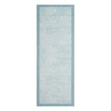 Garvee Washable Runner Rug for Hallway, Kitchen, Entryway, and Bathroom – Non-Slip, Low Pile, Mark Resistant Modern Carpet – Soft, Collapsible, Edgeed – Light Blue, 2x6ft (61x183cm), USA Spec - Light Blue