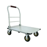 Garvee Heavy Duty Platform Truck Cart 1800LBS Capacity Steel Flatbed Dolly 36x24 Large Utility Cart Foldable Hand Truck Warehouse Garage Shipping Moving - Sliver