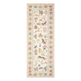 Garvee Washable Runner Rug - Modern Botanical & Animal Print - Soft Non-Slip Low Pile Carpet - Mark Resistant Indoor Floor Mat - For Kitchen, Hallway, Bedroom, Entryway - Beige, 2x6ft (61x183cm), USA - Black
