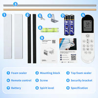 Garvee 8000 BTU U-Shaped Window Air Conditioner with Ultra Quiet Operation & Energy Efficient Cooling, 3-in-1 Modes, Easy Installation, for Home Bedroom Office