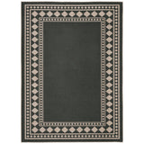 Garvee Washable Jute Area Rug for Living Room, Bedroom, or Patio – Modern Non-Slip Black Edge, Low Pile, Hand Woven, No Shedding – Indoor Outdoor Carpet Mat – Farmhouse & Office Decor – Black, 9x12ft(274x366cm), USA