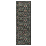 Garvee Vintage Floral Runner Rug 2x6ft – Machine Washable, Non-Slip, Low Pile, Mark Resistant, Soft & Collapsible Carpet for Entryway, Kitchen, Bedroom, Bathroom – Home Decor – Brown, 2x6ft (61x183cm), USA - Brown