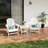 Garvee Weatherproof HDPE Adirondack Patio Chairs Set – Realistic Wood Grain, Ergonomic, UV Resistant, Easy Clean Outdoor Garden Deck Seating – White, 2 Chairs/Box - Brown (2 Sheets/Box)