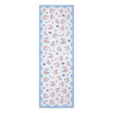 Garvee Vintage Floral Runner Rug - Washable Low Pile Non-Slip Carpet with Scalloped Lace Edge - Romantic Shabby Chic Hallway, Entryway, or Bedroom Decor - Blue, 2x6ft (61x183cm) - Beige