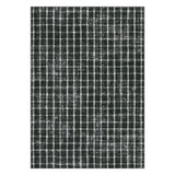 Garvee Modern Checkered Area Rug - Washable, Non-Slip, Low Pile, Ultra-Soft, Mark-Resistant Compact Geometric Carpet for Living Room, Bedroom, Nursery, Kitchen - Black, 5x7ft (152x213cm) - Green