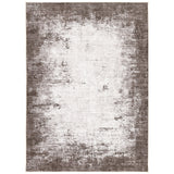 Garvee Modern Abstract Area Rug 5x7 - Washable Ultra-Soft Low Pile Non-Slip Carpet - Mark Resistant Distressed Accent Rug - Collapsible Floor Cover for Living Room, Bedroom, Office - Coffee, 5x7ft (152x213cm), USA