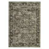 Garvee Vintage Distressed Area Rug - 9x12ft Machine Washable Carpet - Low Pile, Non-Slip, mark Resistant, No Shedding, Soft for Living Room, Bedroom, Dining Room, Office, Brown - Size: 9x12ft(274x366cm), Color: Brown