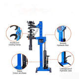 Garvee Professional Hydraulic Coil Spring Compressor Tool – Heavy Duty, Foot Operated, Global Fit – Ideal for Car, SUV & Truck Suspension Repair, Durable Steel, Mechanic Shop & Home Use – Blue - Blue